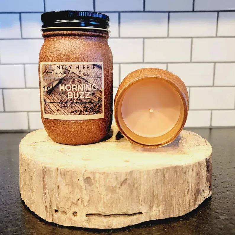 16 oz. MORNING BUZZ Rustic Farmhouse Candle