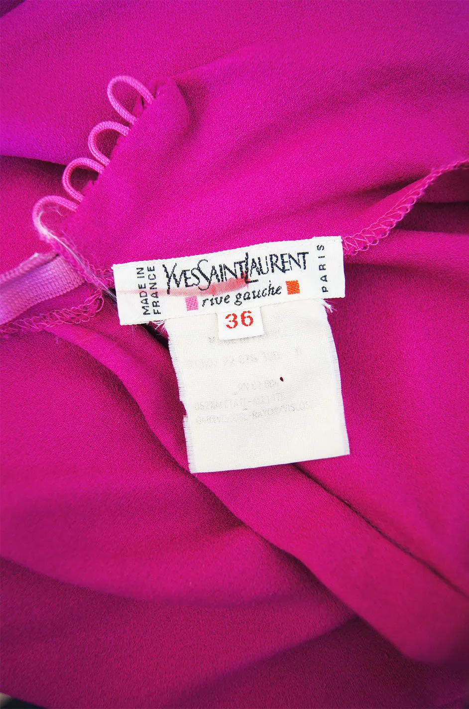 1997 Yves Saint Laurent Pink Halter Wrap Maxi Dress