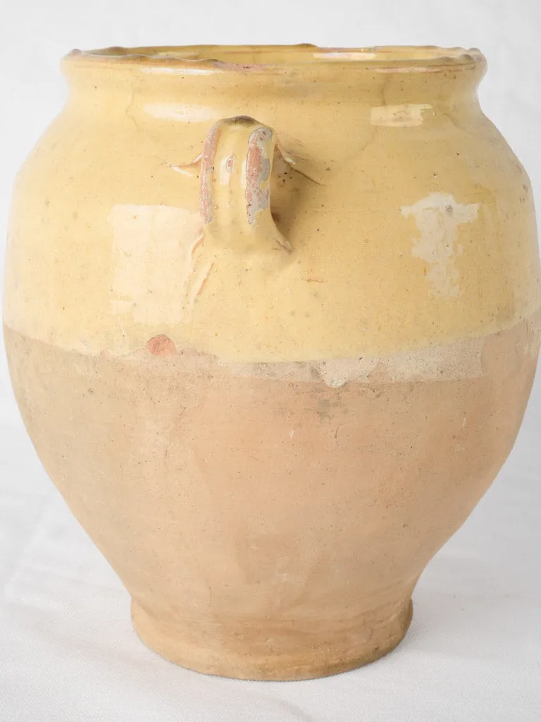 19th Century Confit Pot - Yellow 10¼"