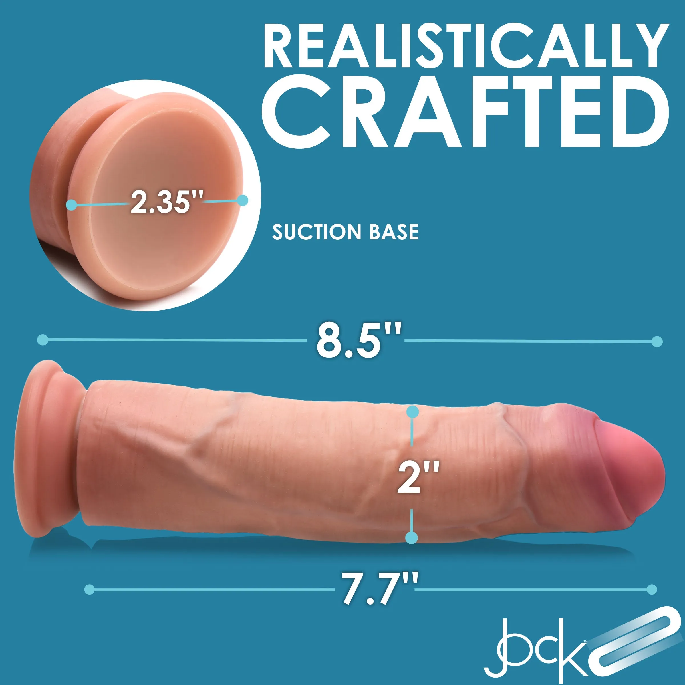 8.5 Inch Dual Density Uncut Dildo