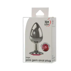 Adam & Eve Pink Gem Anal Plug Large