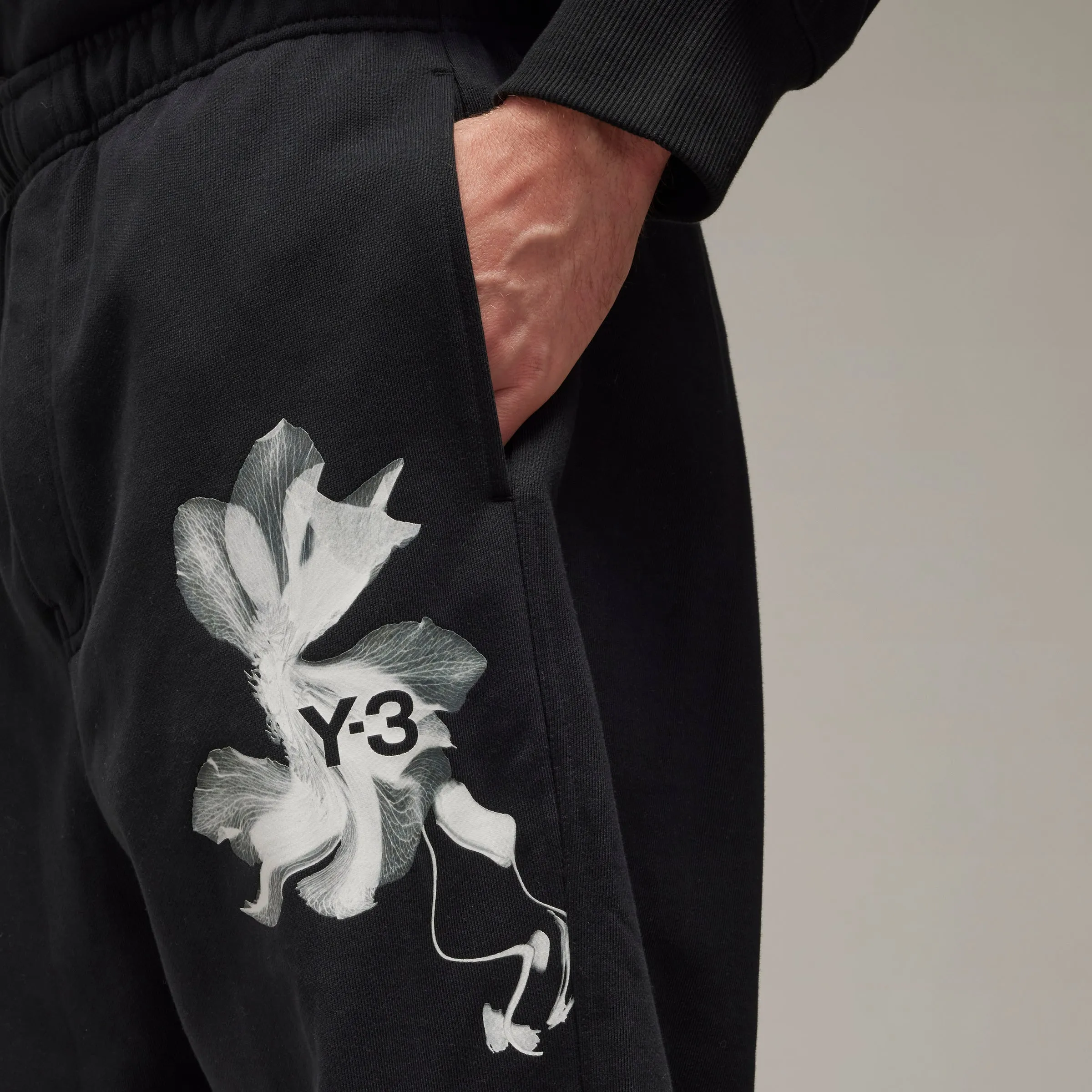 ADIDAS Y-3 Graphic French Terry Pant Black