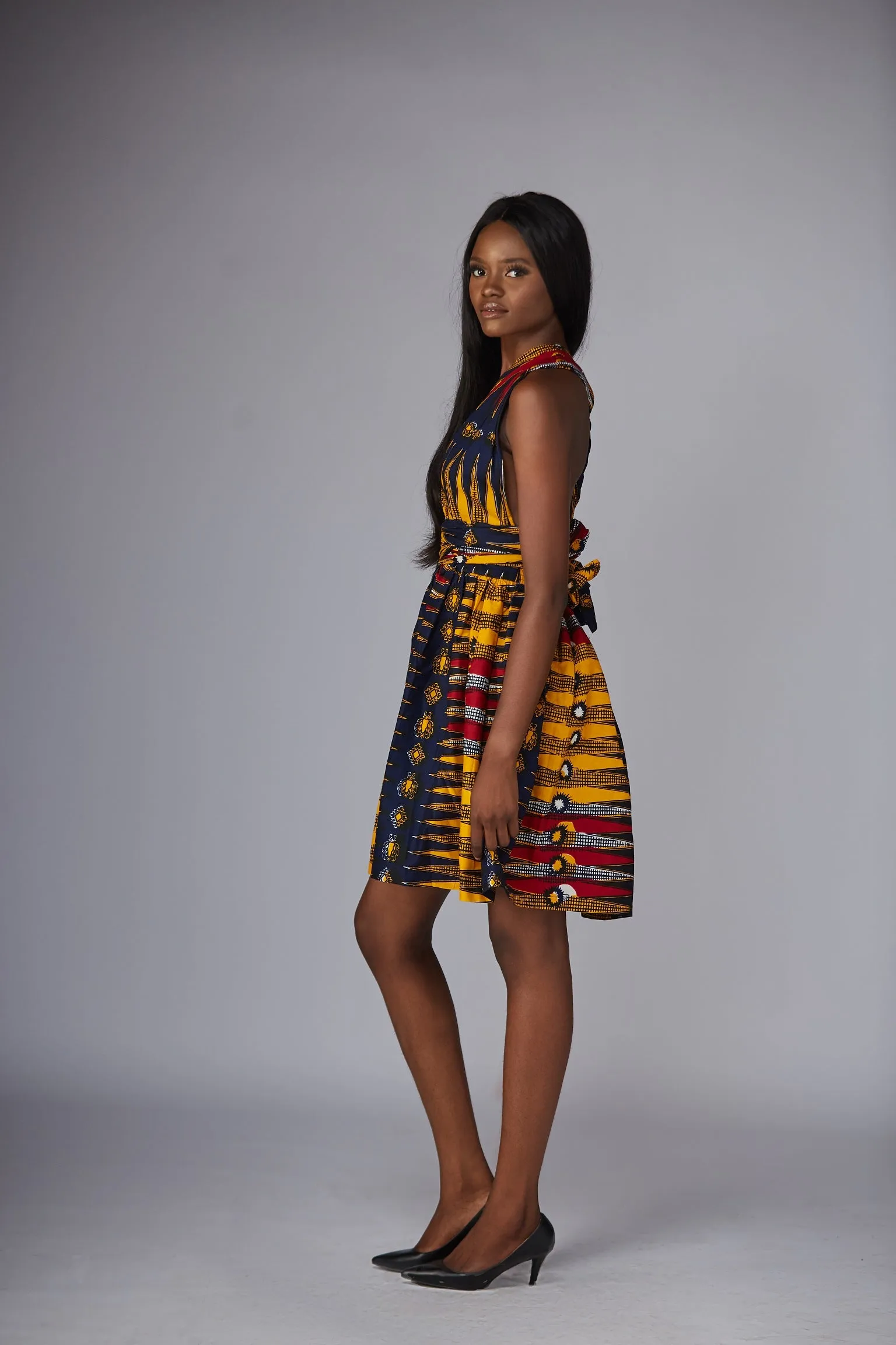 African Print Urian Infinity Dress