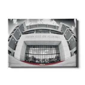 Alabama Crimson Tide - Bryant-Denny Main Entrance B&W