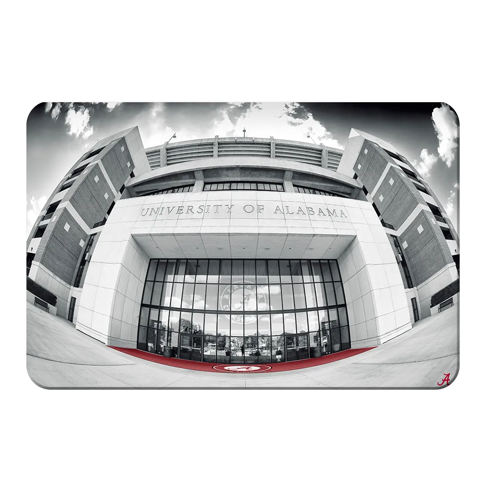 Alabama Crimson Tide - Bryant-Denny Main Entrance B&W