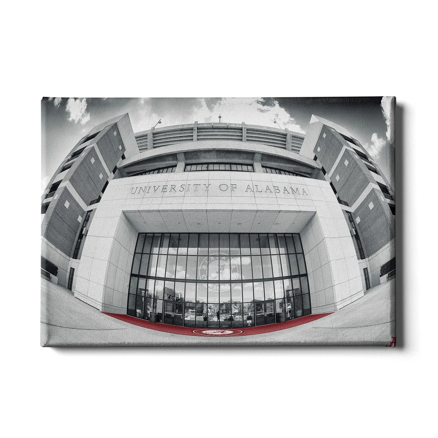 Alabama Crimson Tide - Bryant-Denny Main Entrance B&W