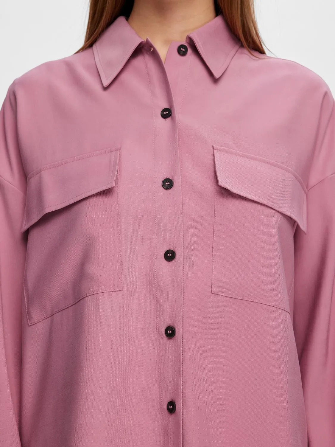 Alienor Ls Cargo Shirt - Foxglove