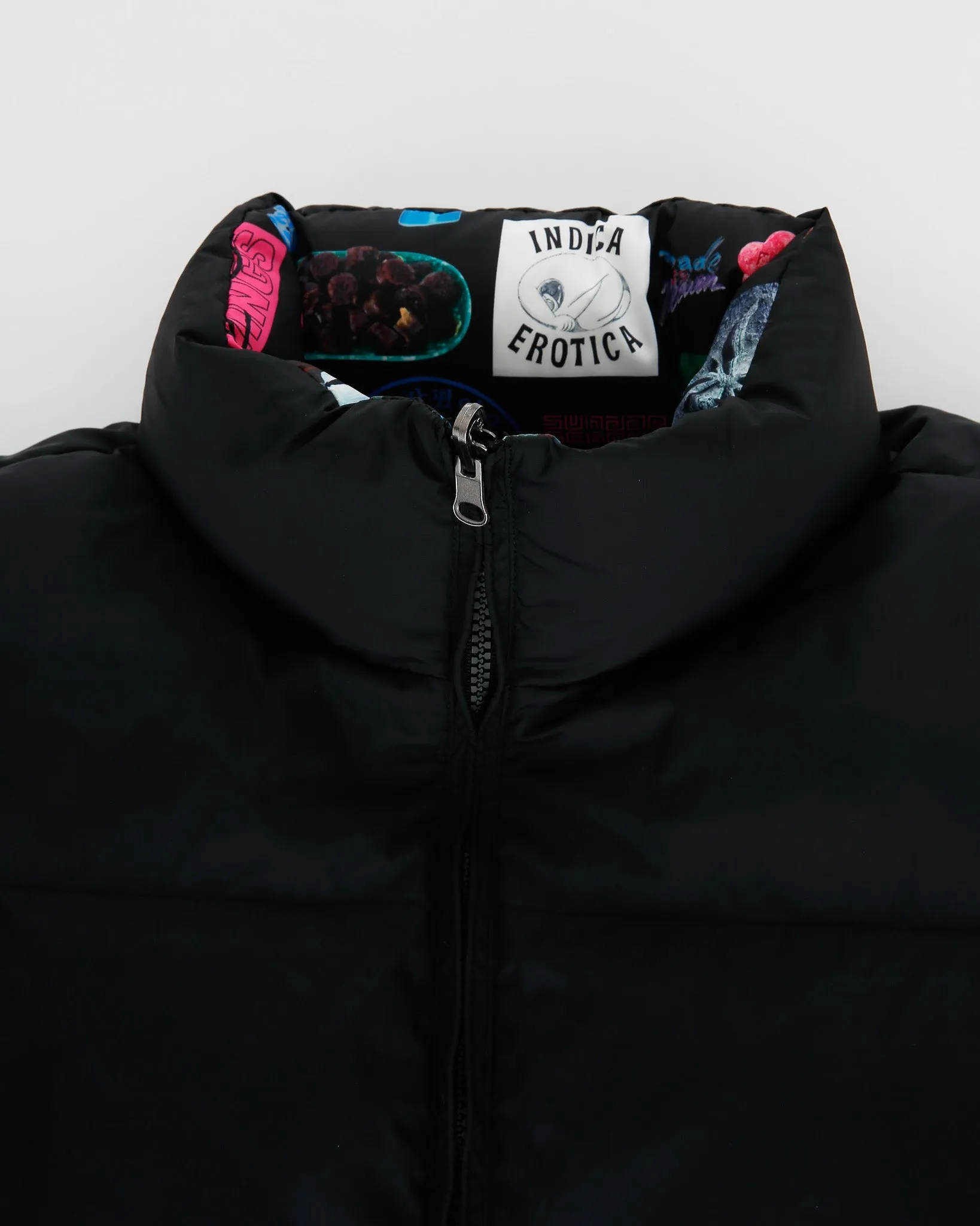 Archive Collage Puffer Jacket (Reversible)