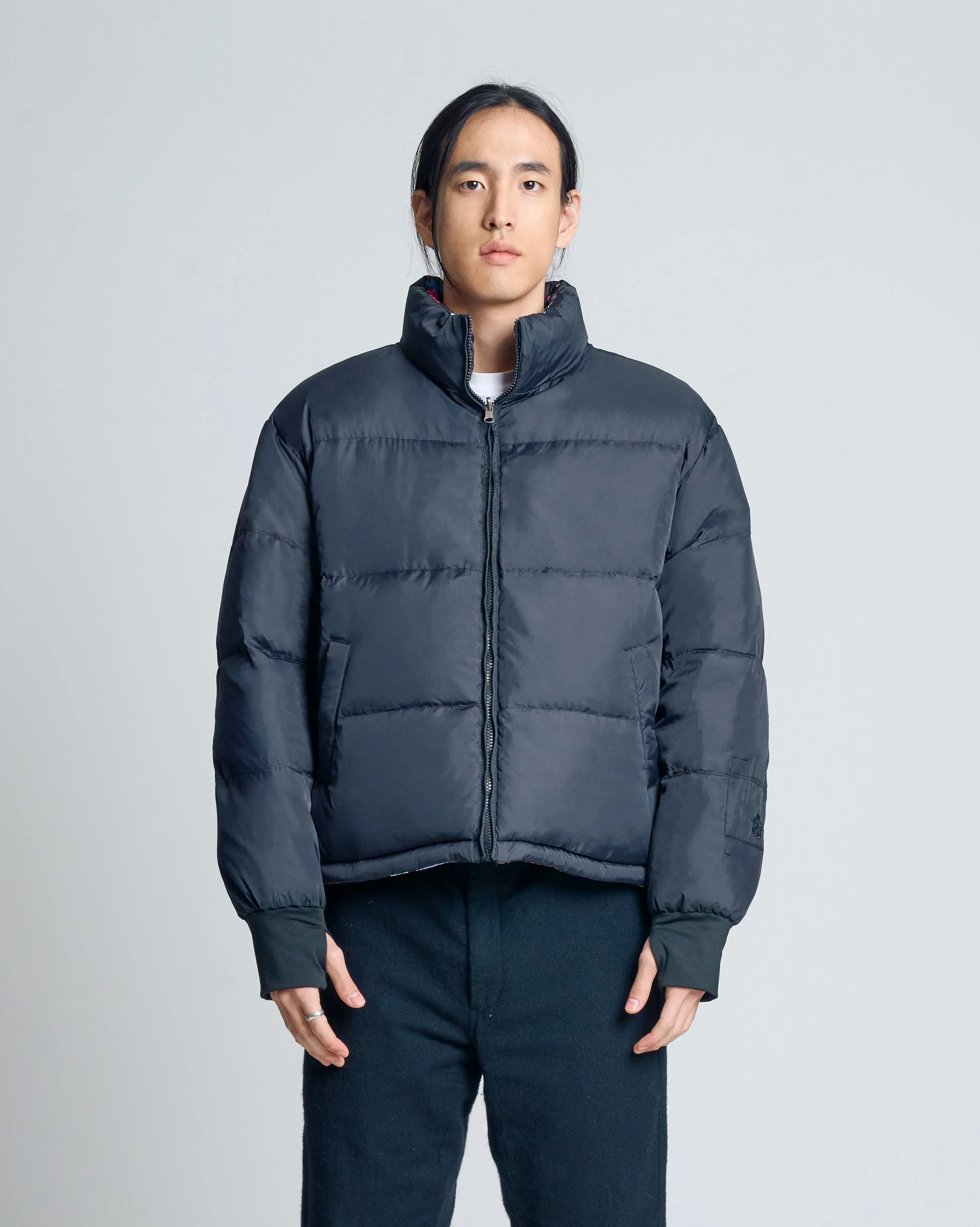 Archive Collage Puffer Jacket (Reversible)