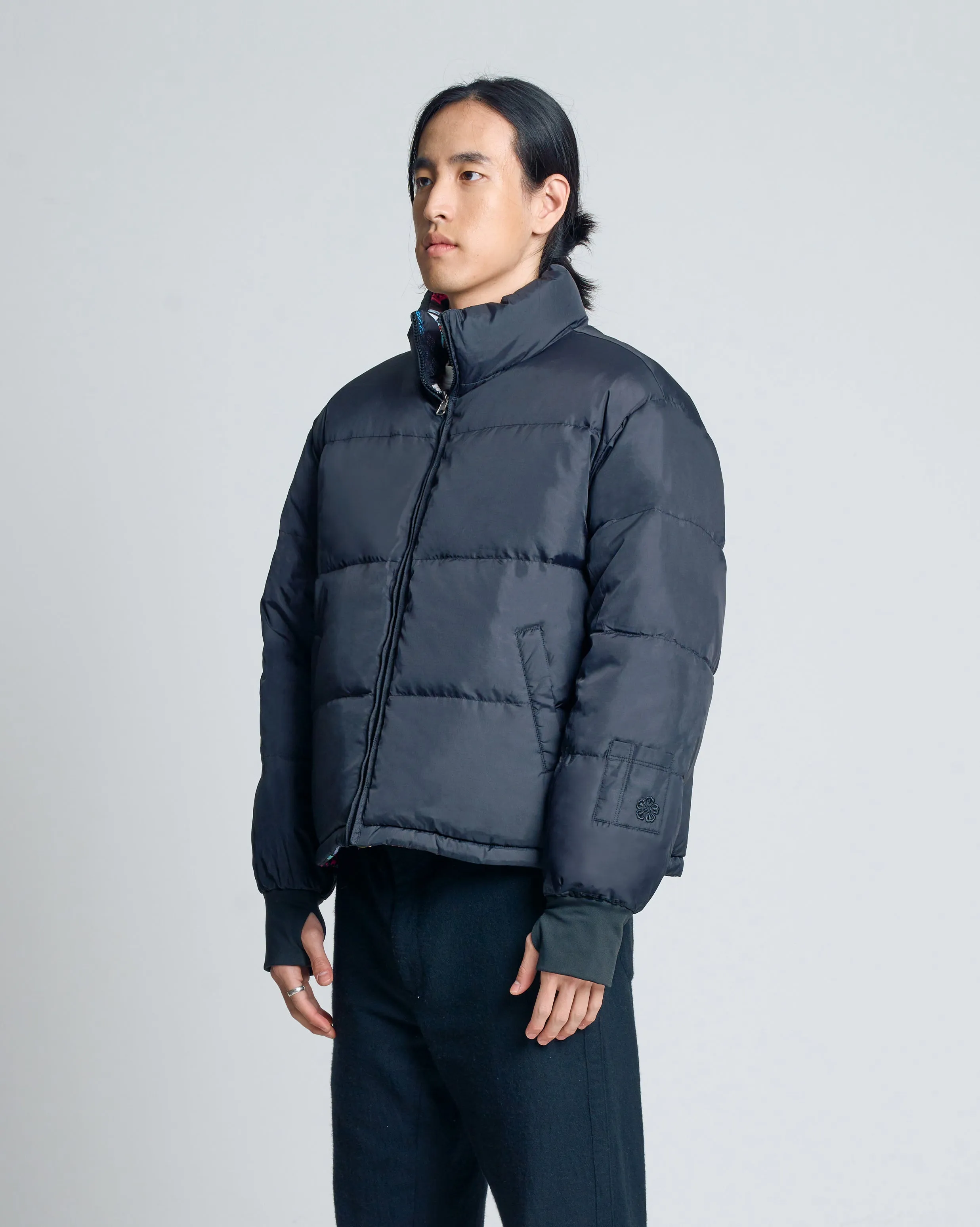 Archive Collage Puffer Jacket (Reversible)