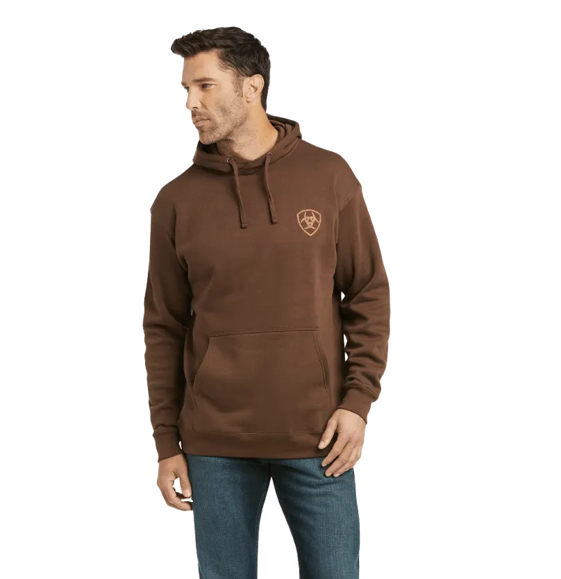 Ariat Men's Patriot 2.0 Dark Brown Hoodie