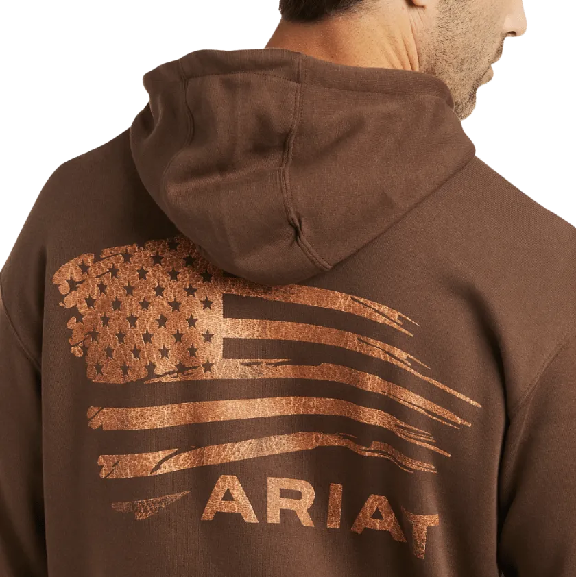 Ariat Men's Patriot 2.0 Dark Brown Hoodie