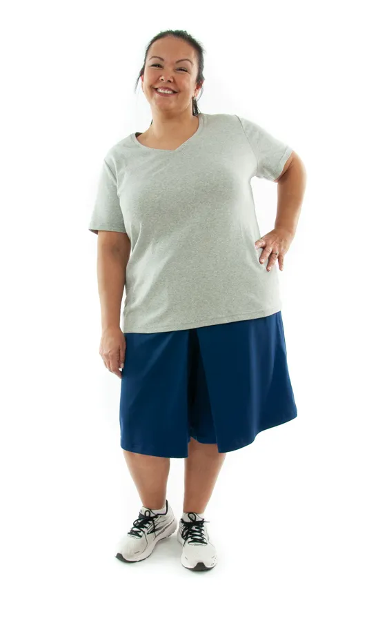 Athletic Two Pleater Culottes / Womens Plus Size