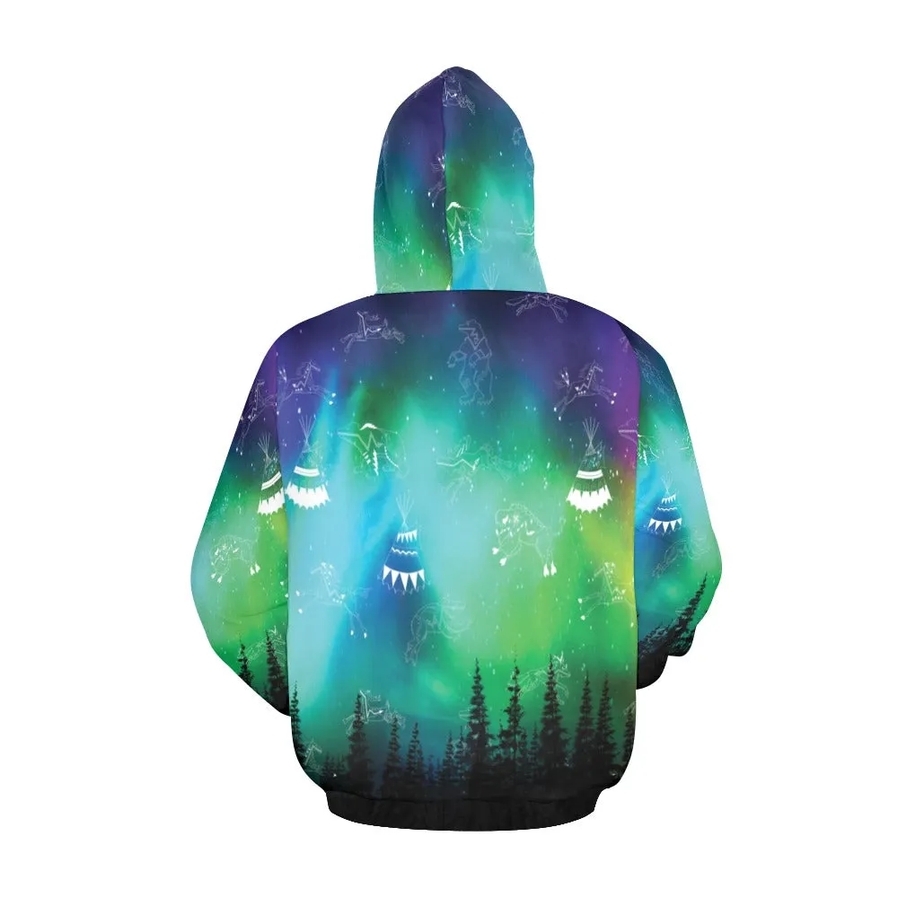 Aurora Medicine Animals Hoodie for Men (USA Size)