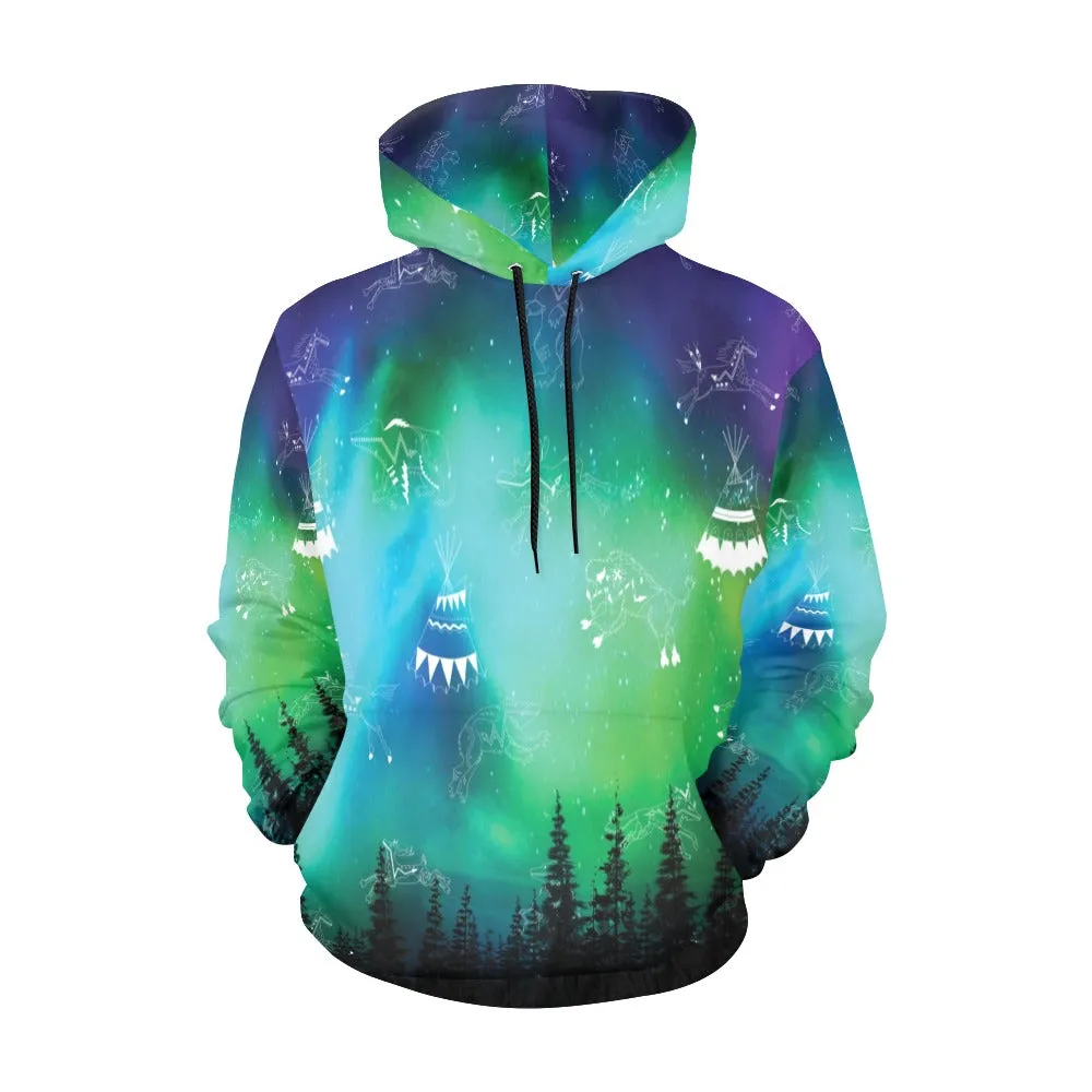 Aurora Medicine Animals Hoodie for Men (USA Size)