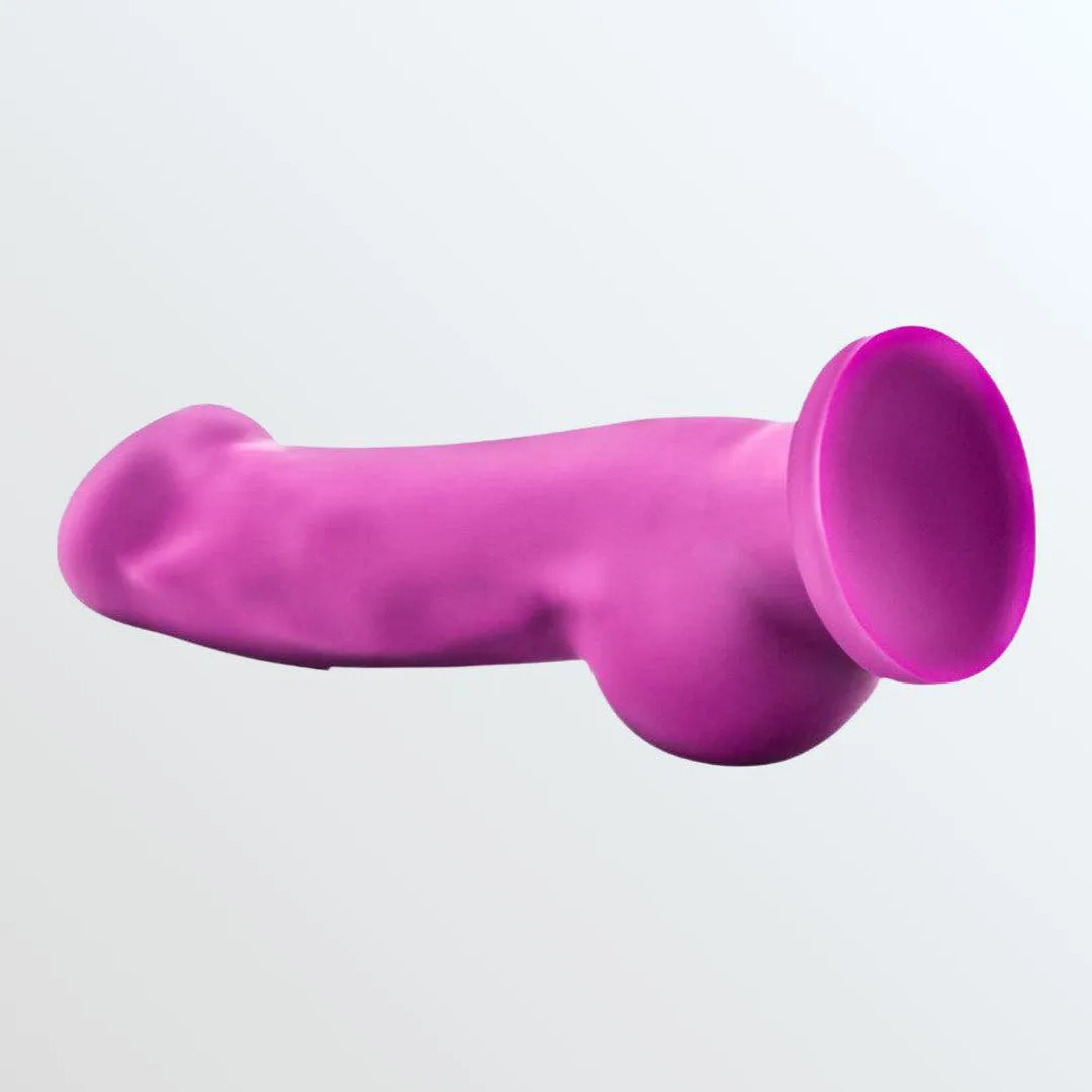 Avant D7 Ergo 7.5" Non-Porous Silicone Dildo - Violet