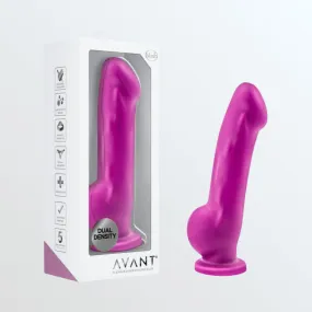 Avant D7 Ergo 7.5" Non-Porous Silicone Dildo - Violet