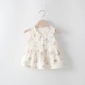 Baby Girl Dress Summer Dress Baby Princess Dress Girls' Floral Skirt Children's Vest Dress Summer Clothes Children's Clothing