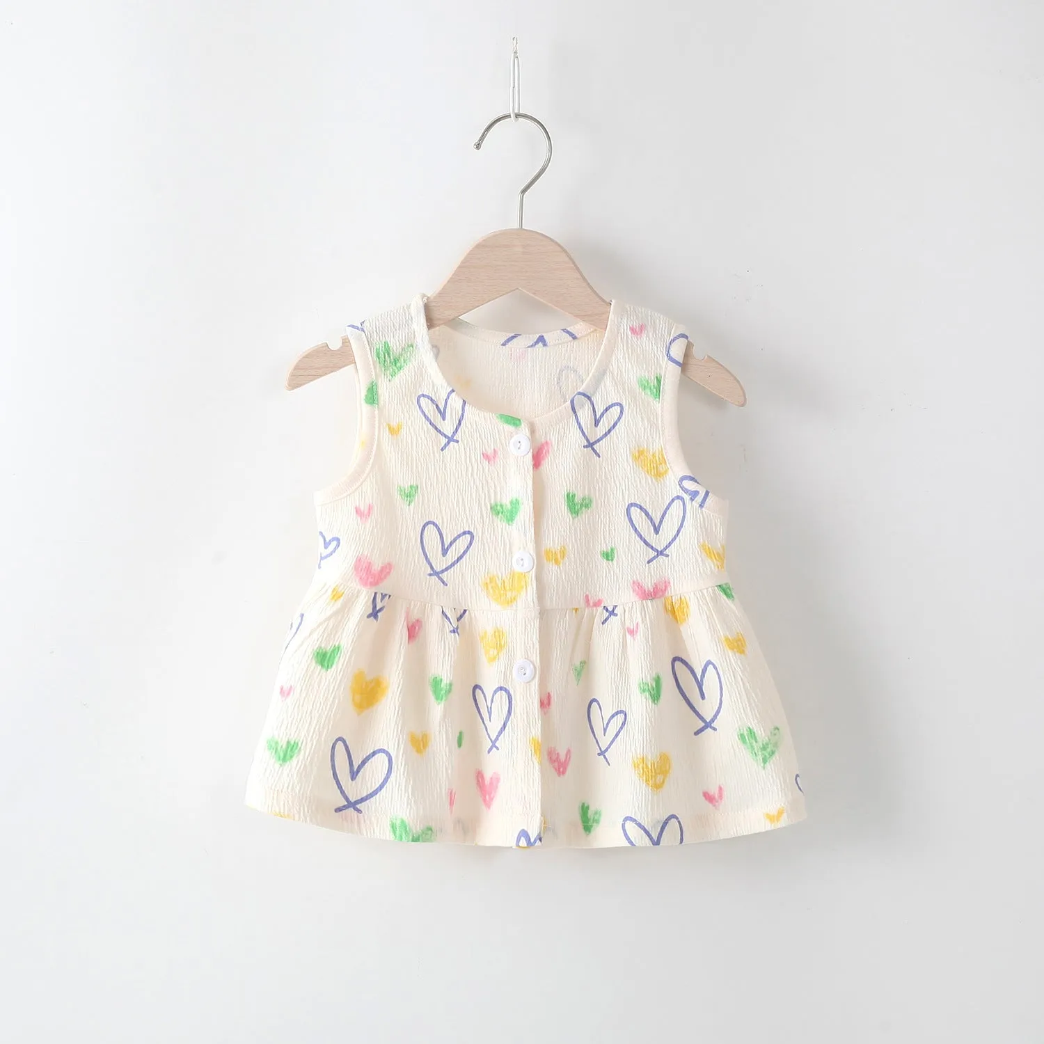 Baby Girl Dress Summer Dress Baby Princess Dress Girls' Floral Skirt Children's Vest Dress Summer Clothes Children's Clothing