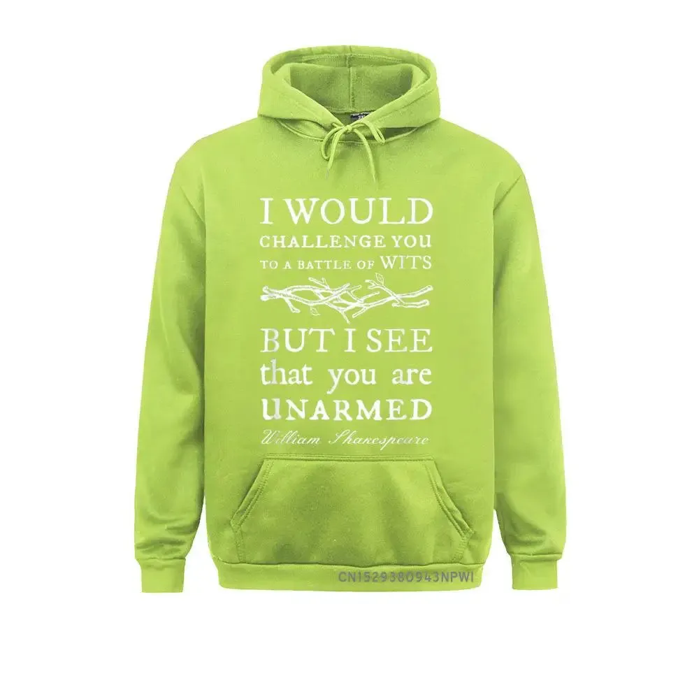 Battle Of Wits Shakespeare Quote Pullover Hoodies Sweatshirt