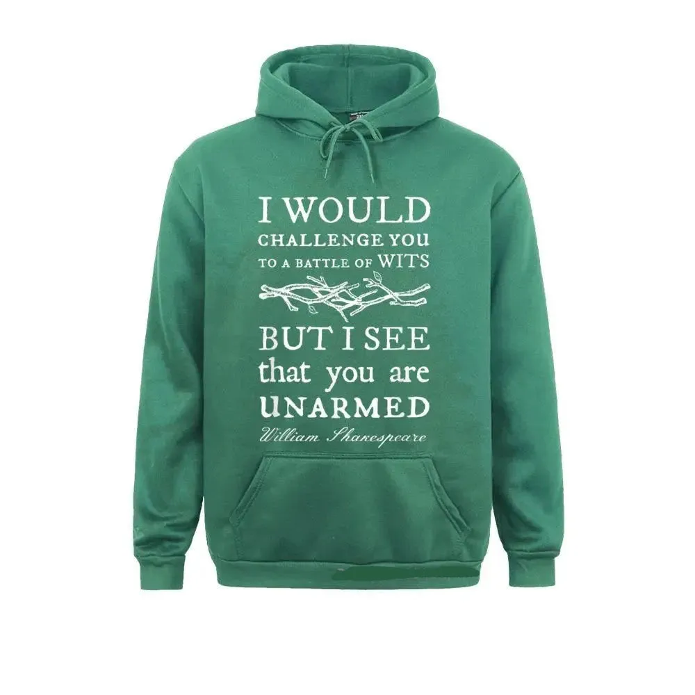 Battle Of Wits Shakespeare Quote Pullover Hoodies Sweatshirt