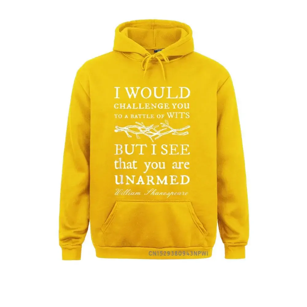 Battle Of Wits Shakespeare Quote Pullover Hoodies Sweatshirt