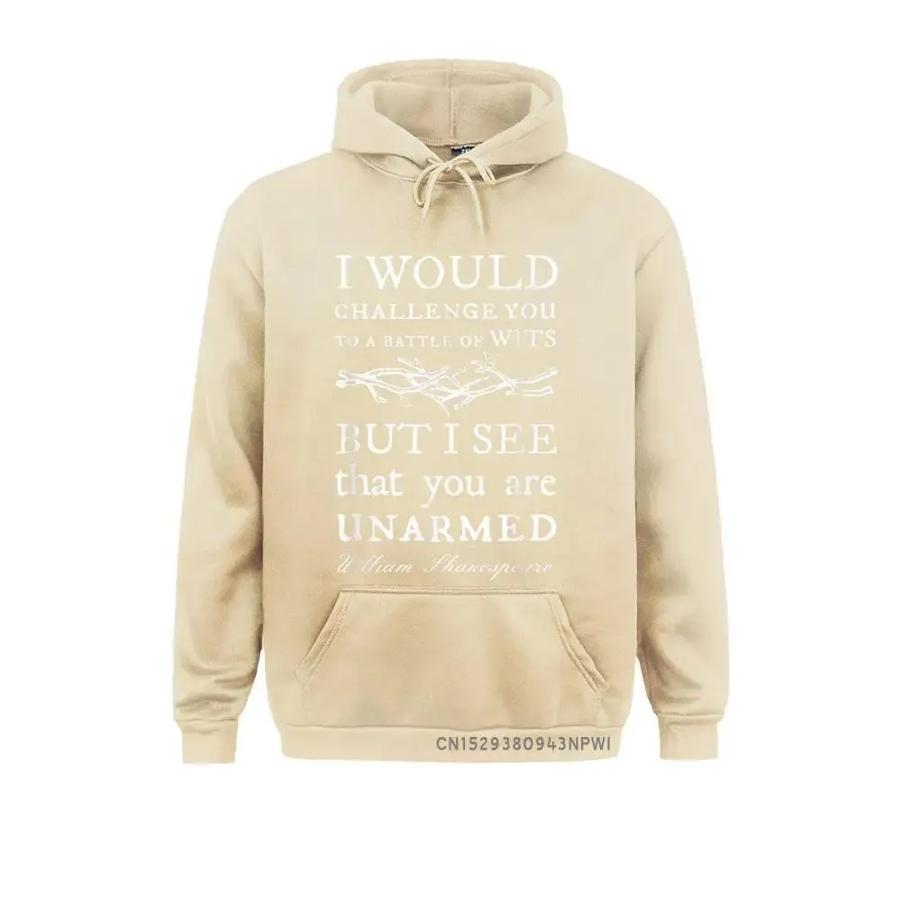 Battle Of Wits Shakespeare Quote Pullover Hoodies Sweatshirt