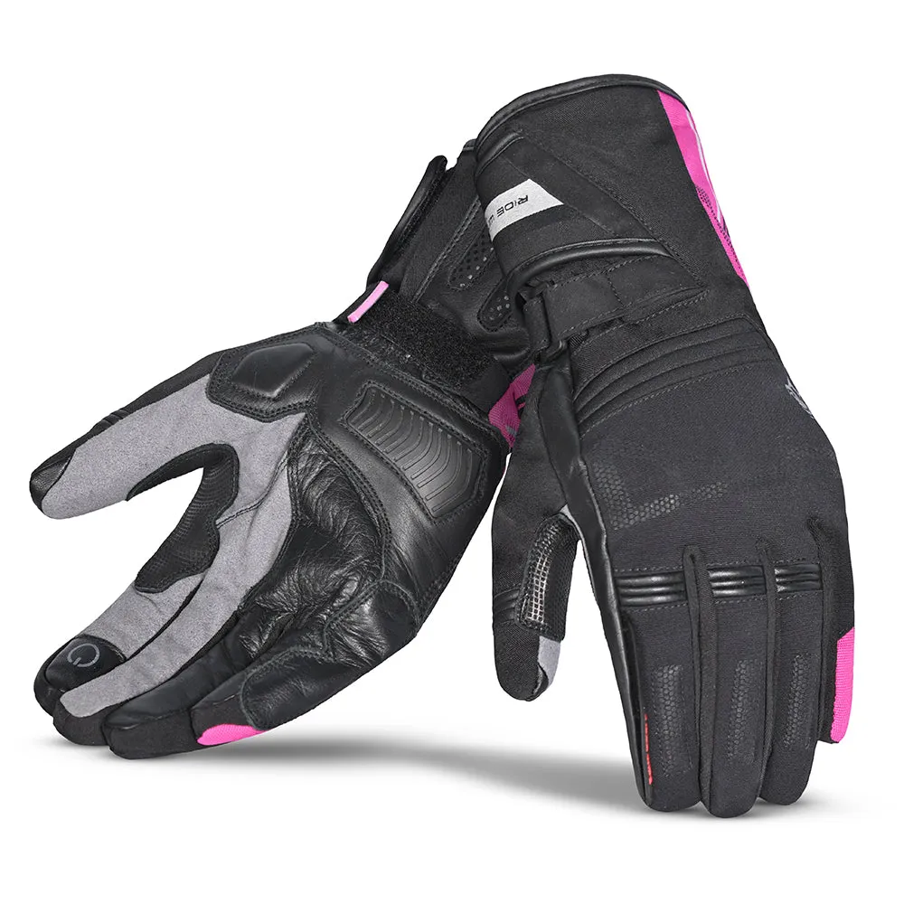 BELA Iglo Lady Winter Motorcycle Gloves Black Pink