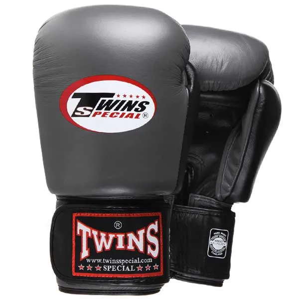 BGVL3-2T Twins 2-Tone Grey-Black Boxing Gloves