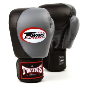 BGVL8 Twins Grey-Black 2-Tone Boxing Gloves