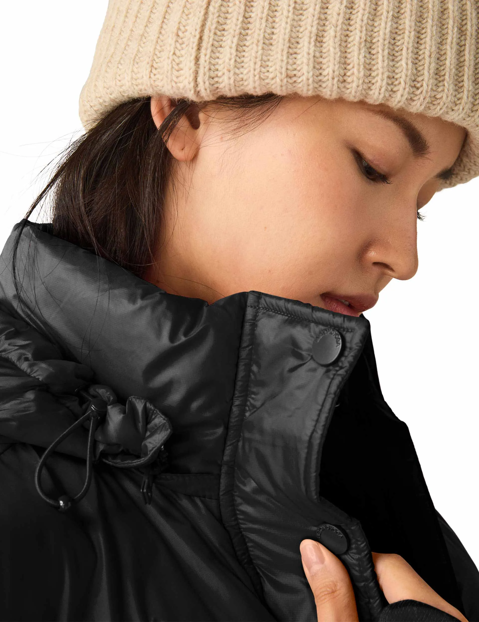 BIG COZY HOODED PUFFER JACKETBLACK