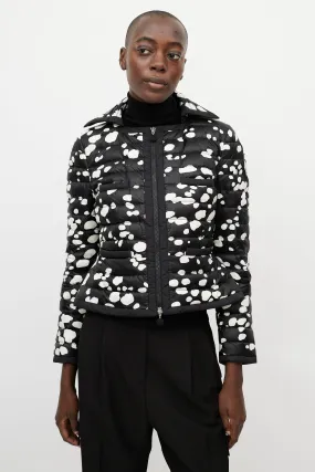 Black & White Dotted Nylon Jacket