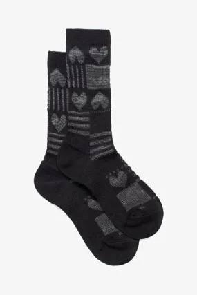 Black Heart Sock