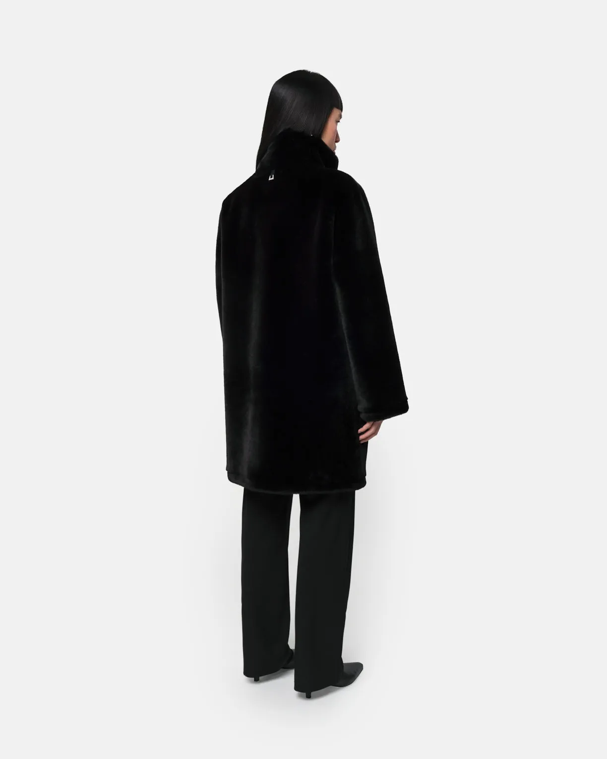 Blair Noir Mid-Length Coat