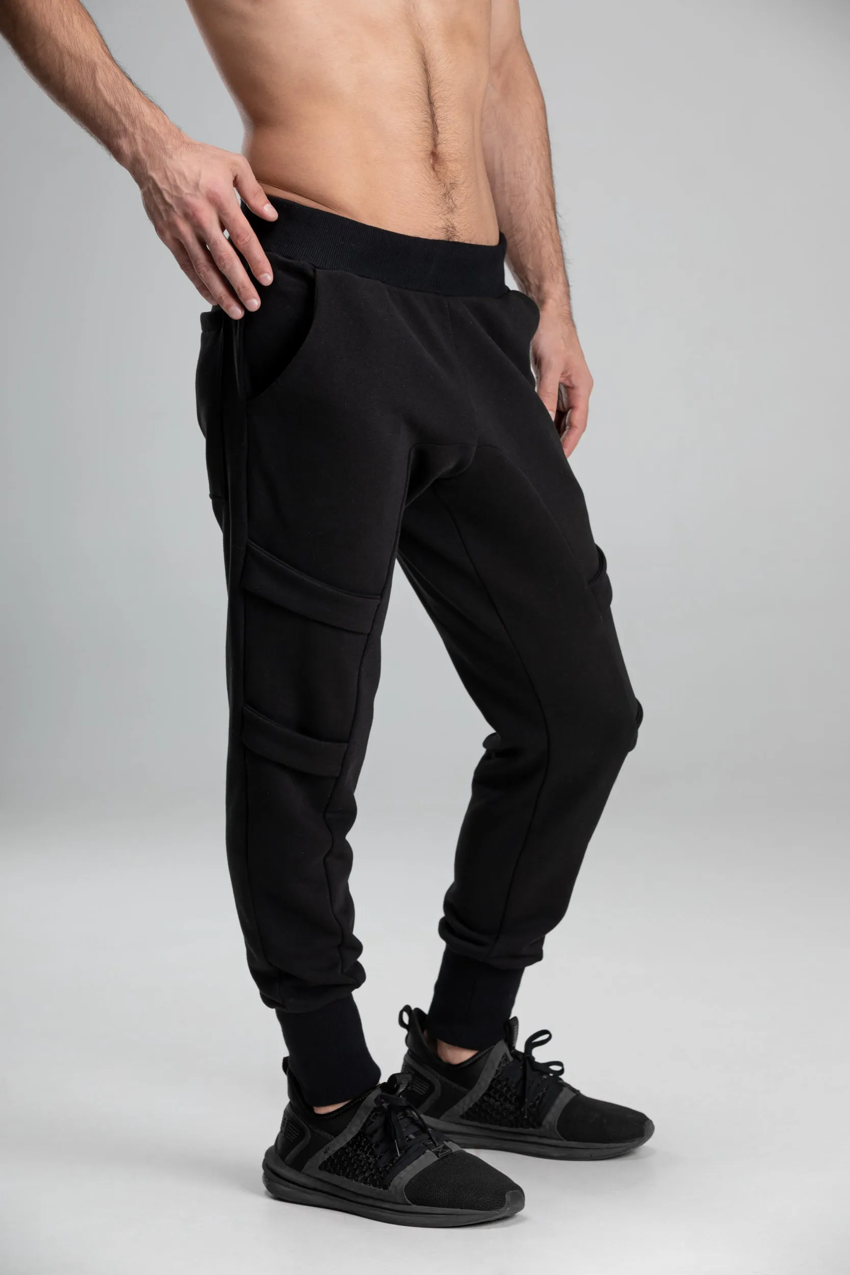 Cargo drop crotch harem pants