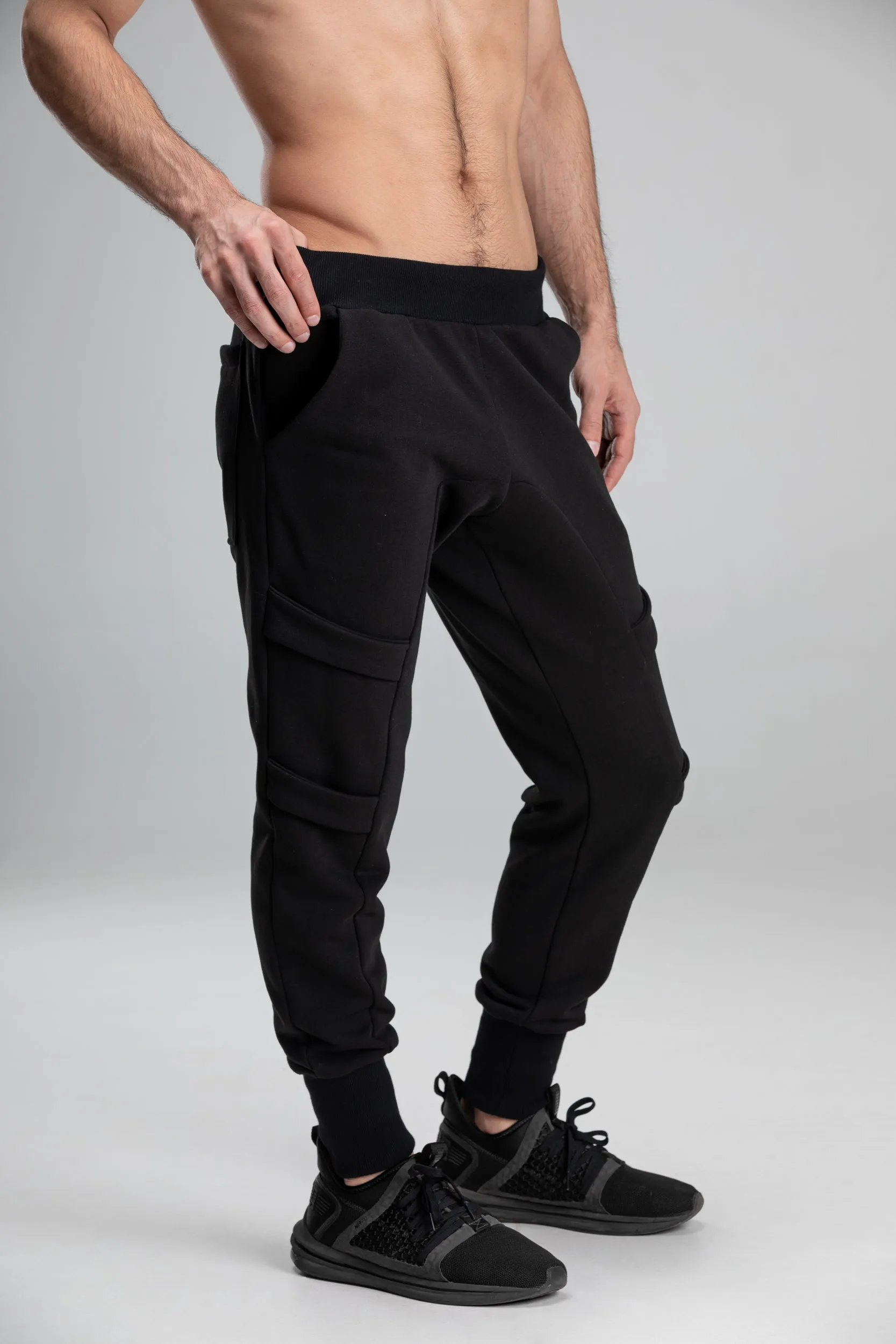 Cargo drop crotch harem pants