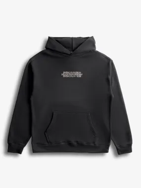 Classic Embroidered Hoodie, Black