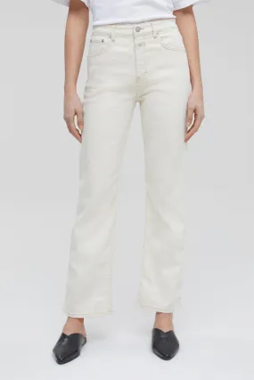 Closed - Jean Slim En Coton Biologique - Blanc Cassé - Femme