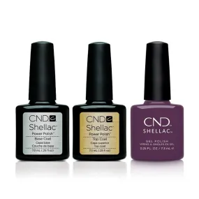 CND - Shellac Combo - Base, Top & Verbena Velvet