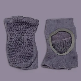 Cotton Yoga Gloves & Socks Set | Free Size | Purple