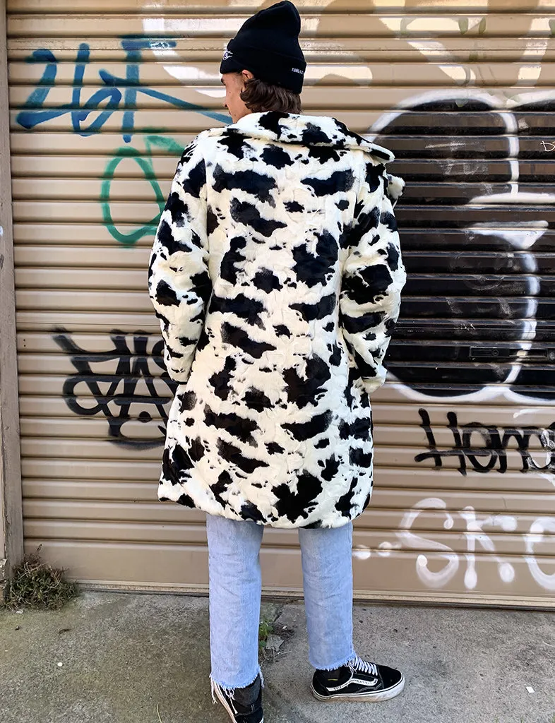 COW PRINT FAUX FUR JACKET ✰ MADE 4 U ✰