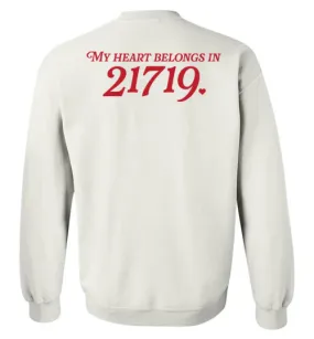 Crewneck Sweatshirt - My Heart Belongs in 21719