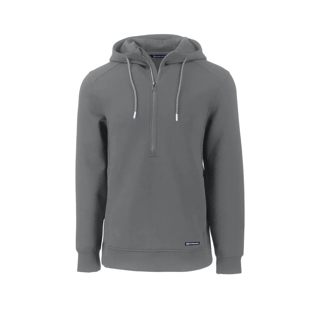 Cutter & Buck Roam Eco Half Zip Recycled Mens Hooded Pullover