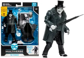 DC Multiverse Batman: Arkham City The Penguin (Gold Label) (Build a Figure - Solomon Grundy)  7" Inch Scale Action Figure (Walmart Exclusive) - McFarlane Toys