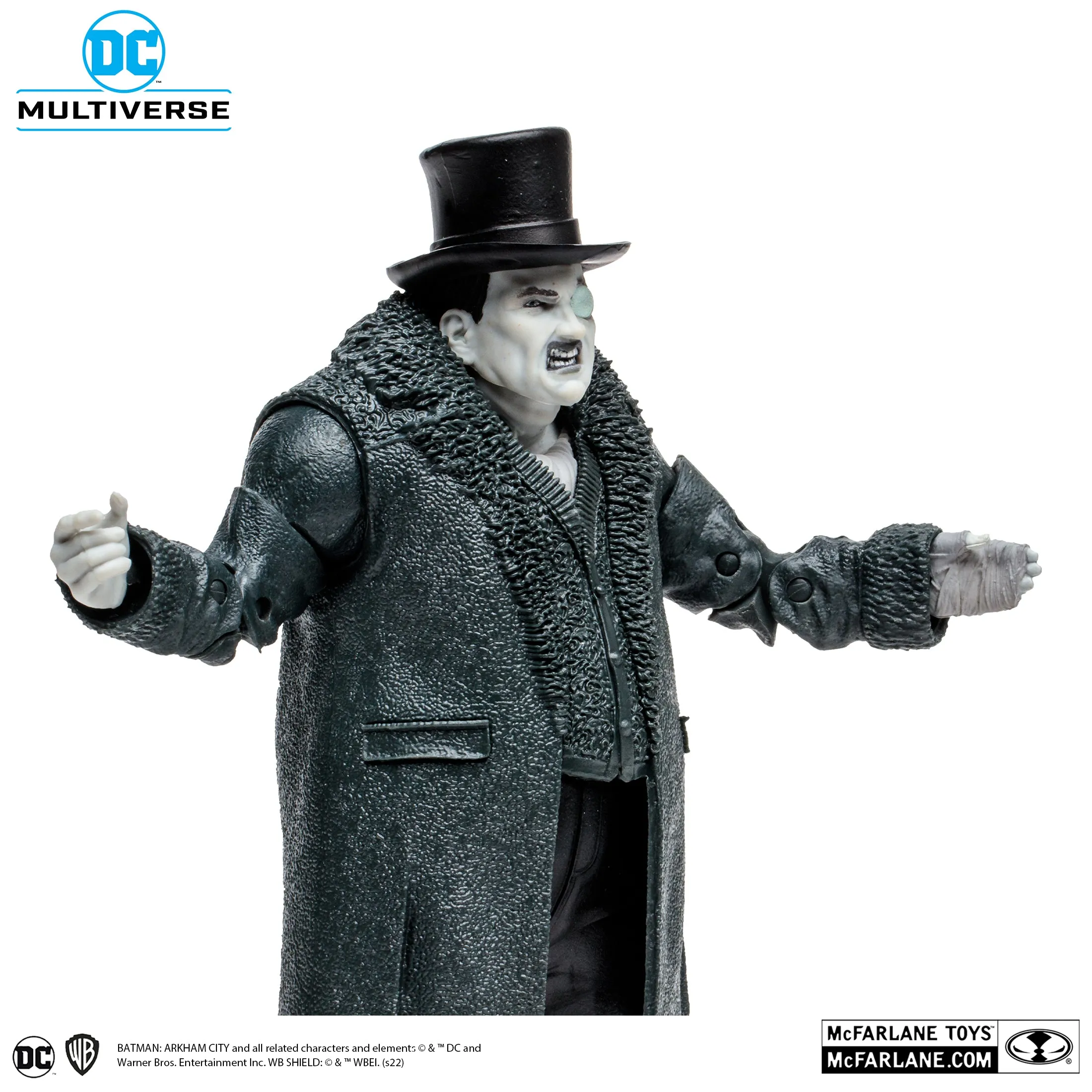 DC Multiverse Batman: Arkham City The Penguin (Gold Label) (Build a Figure - Solomon Grundy)  7" Inch Scale Action Figure (Walmart Exclusive) - McFarlane Toys