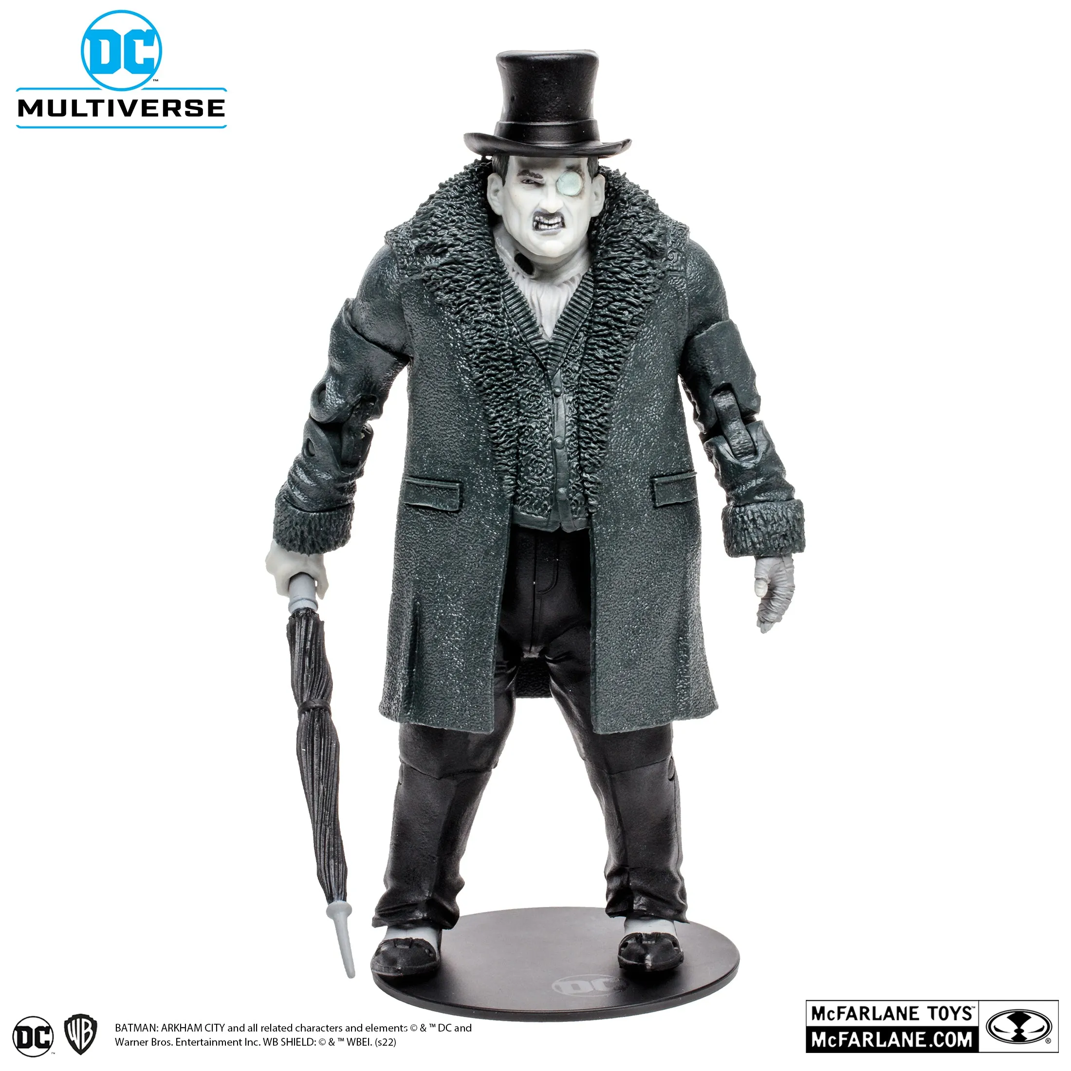 DC Multiverse Batman: Arkham City The Penguin (Gold Label) (Build a Figure - Solomon Grundy)  7" Inch Scale Action Figure (Walmart Exclusive) - McFarlane Toys