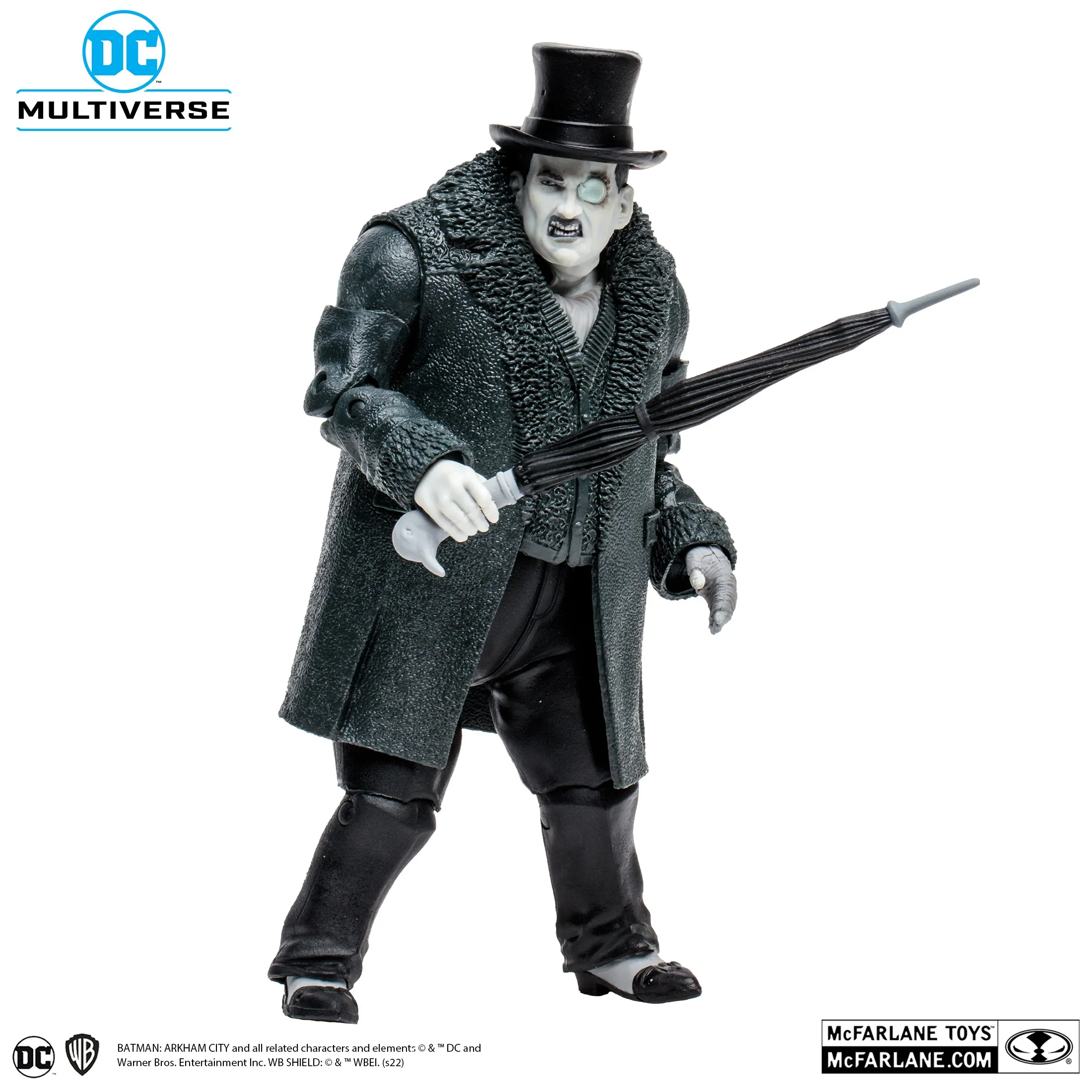 DC Multiverse Batman: Arkham City The Penguin (Gold Label) (Build a Figure - Solomon Grundy)  7" Inch Scale Action Figure (Walmart Exclusive) - McFarlane Toys