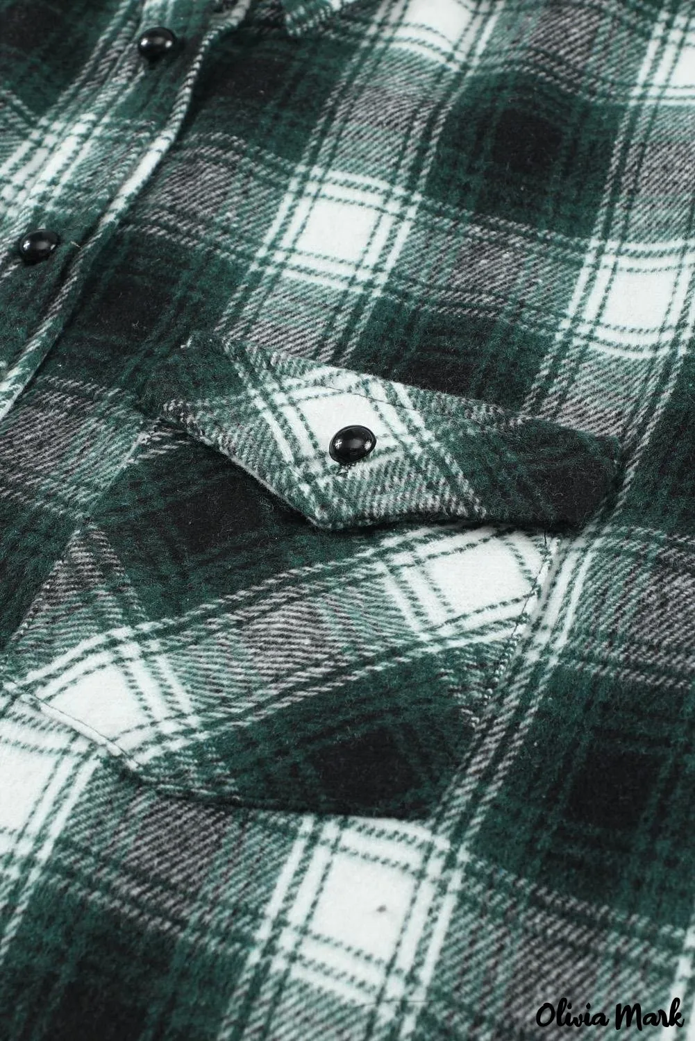 Deanwangkt - Black checked jacket with pockets and buttons