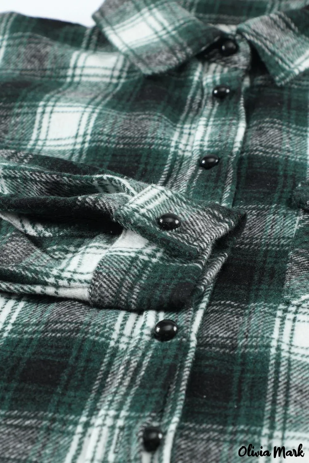 Deanwangkt - Black checked jacket with pockets and buttons