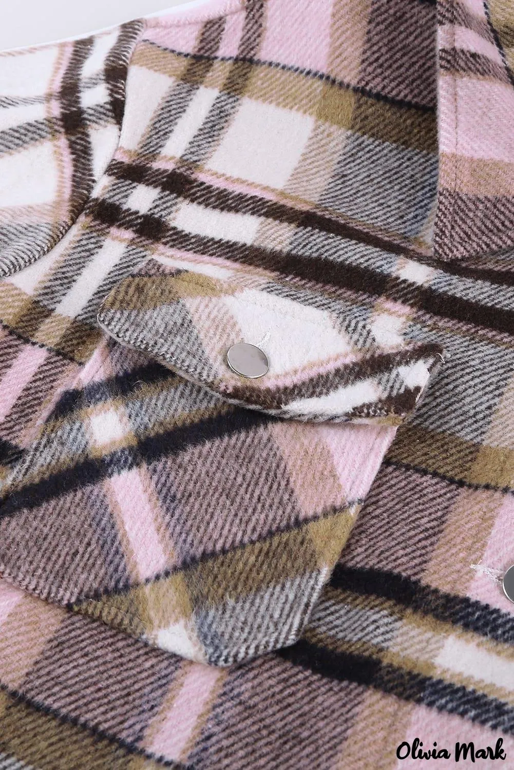 Deanwangkt - Pink Geometric Check Pocket Shirt